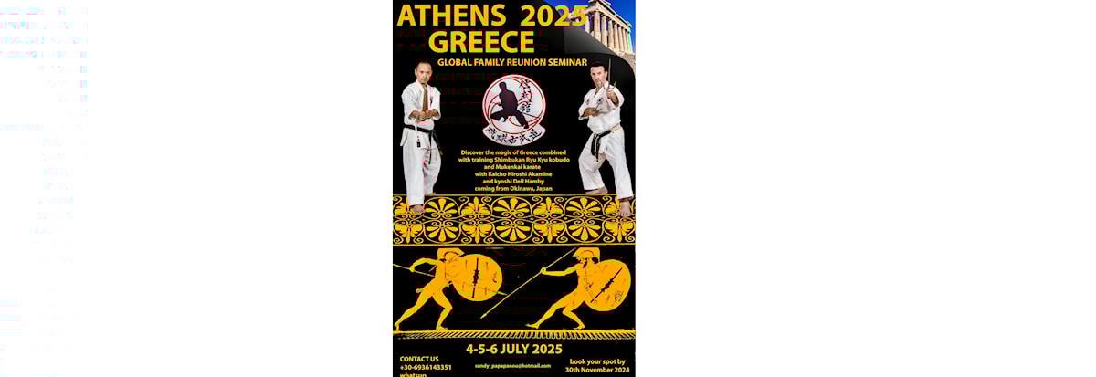 Kobudo med Sensei Akamine i Athen